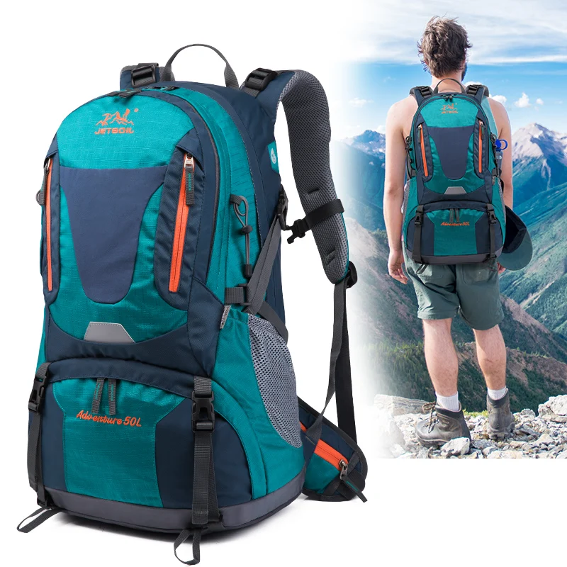2025 Large Capacity 50L Multifunction Camping Waterproof Travelling Hiking  Backpack Outdoor Travel Bags