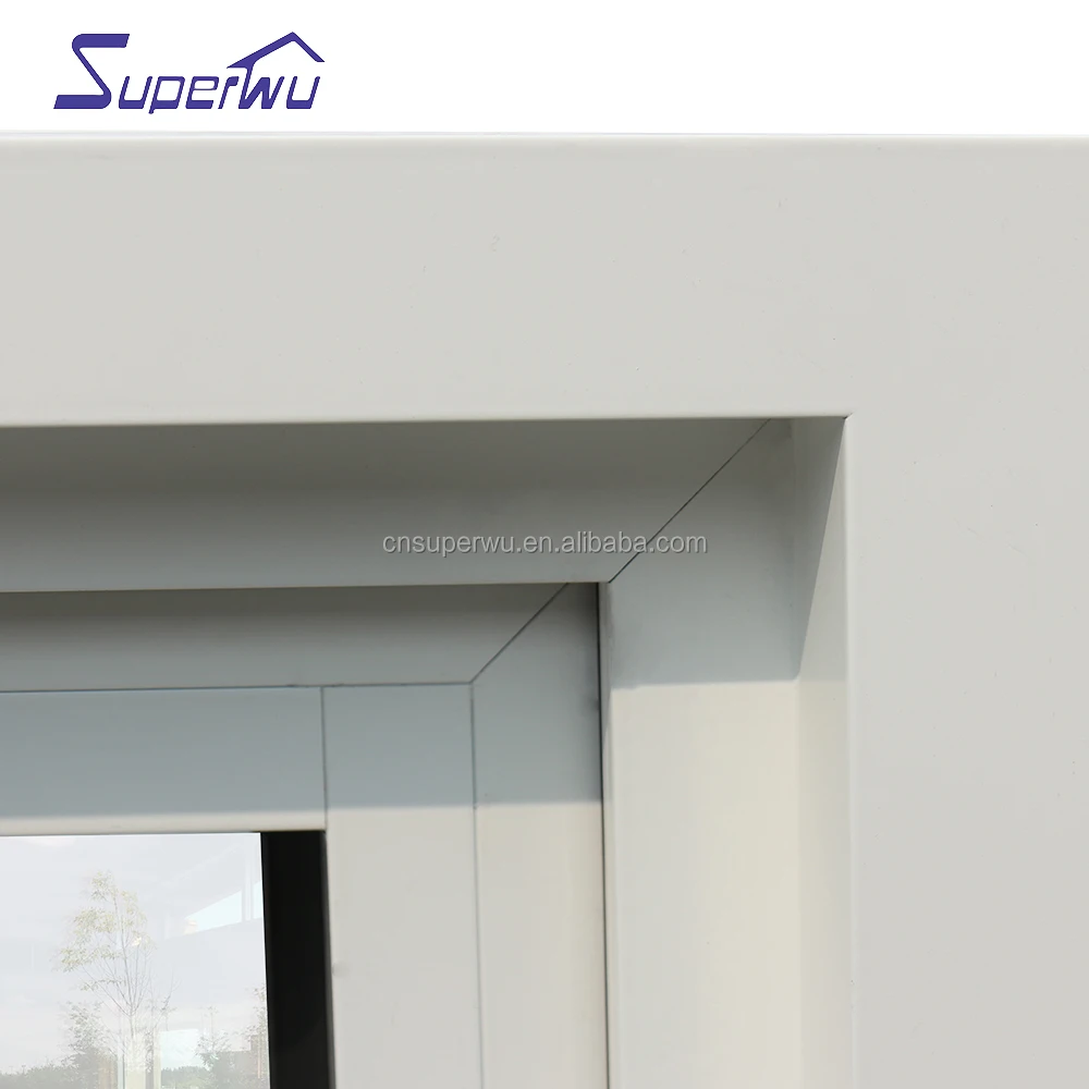 Swing french window EU market high quality  high energy saving aluminium wood  casement tempered safety glass
