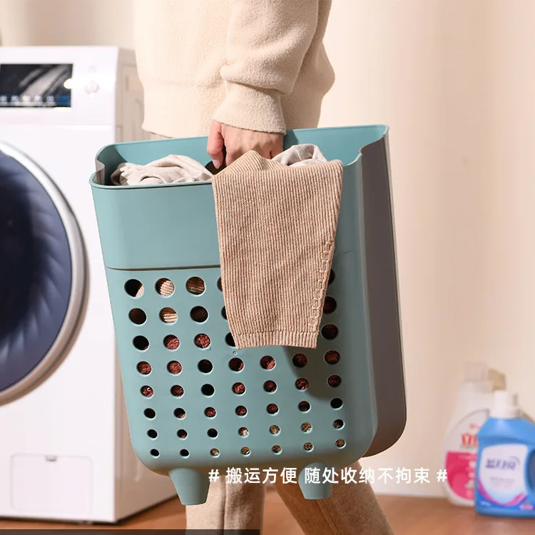 Wholesale Plastic Hanging Laundry Hamper Basket Suitable For Bedroom  College Dorms Bathroom Foldable Laundry Basket Dirty Clothes Hamper From  m.