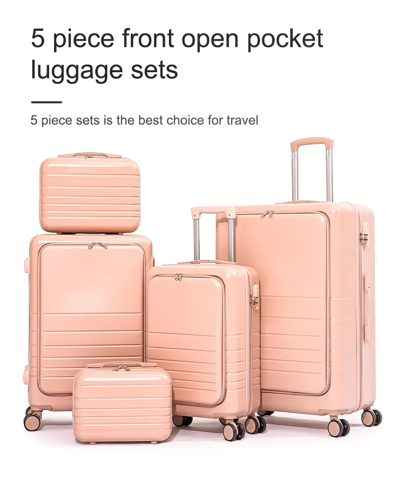 Wholesale Abs Pc Trolley Luggage Travel Suit Case 20 24inch Front