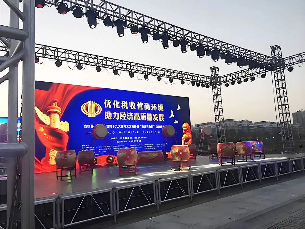 Giant HD Led Screen Xxxx Display Video HD P3.91P4.81 Outdoor Waterproof Concert Advertising Full Color HD Rental Screen