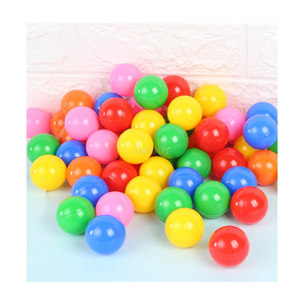 Лидер продаж, гладкий цветной пластиковый шарик в виде капсулы, открывающийся пластиковый лотерейный шар