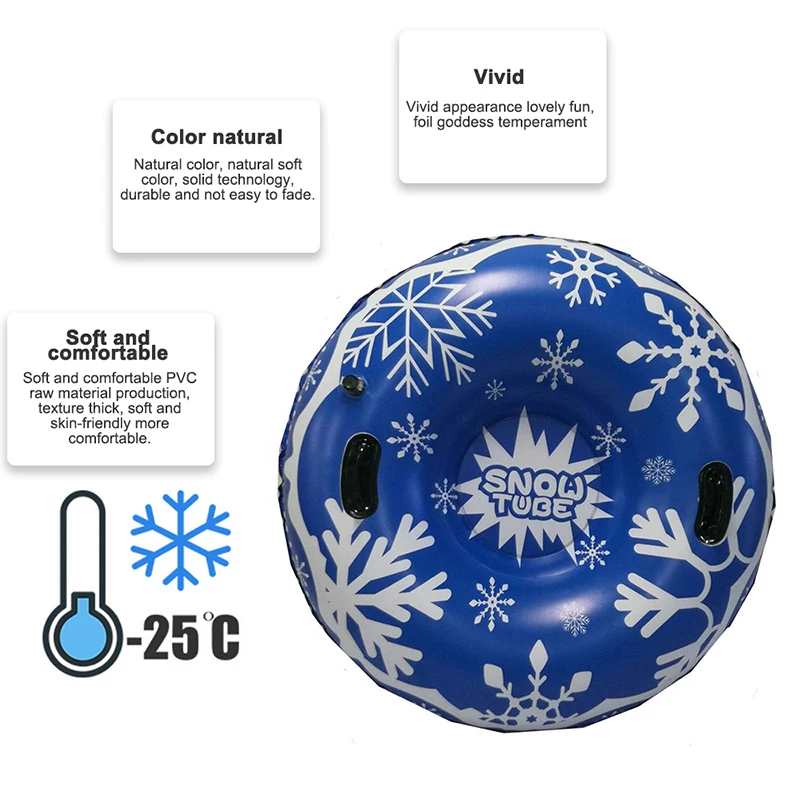 Снеговая труба зимние надувной круг термополированное доска Heavy Duty снежные сани для взрослых комплект для катания на лыжах Лыжная доска Надувные лыжный кольца