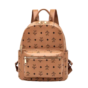 2026 China Wholesale Fashion Waterproof Large Capacity Pu Leather Bags Travel Outdoor Designer Brand Women's Backpack for Women