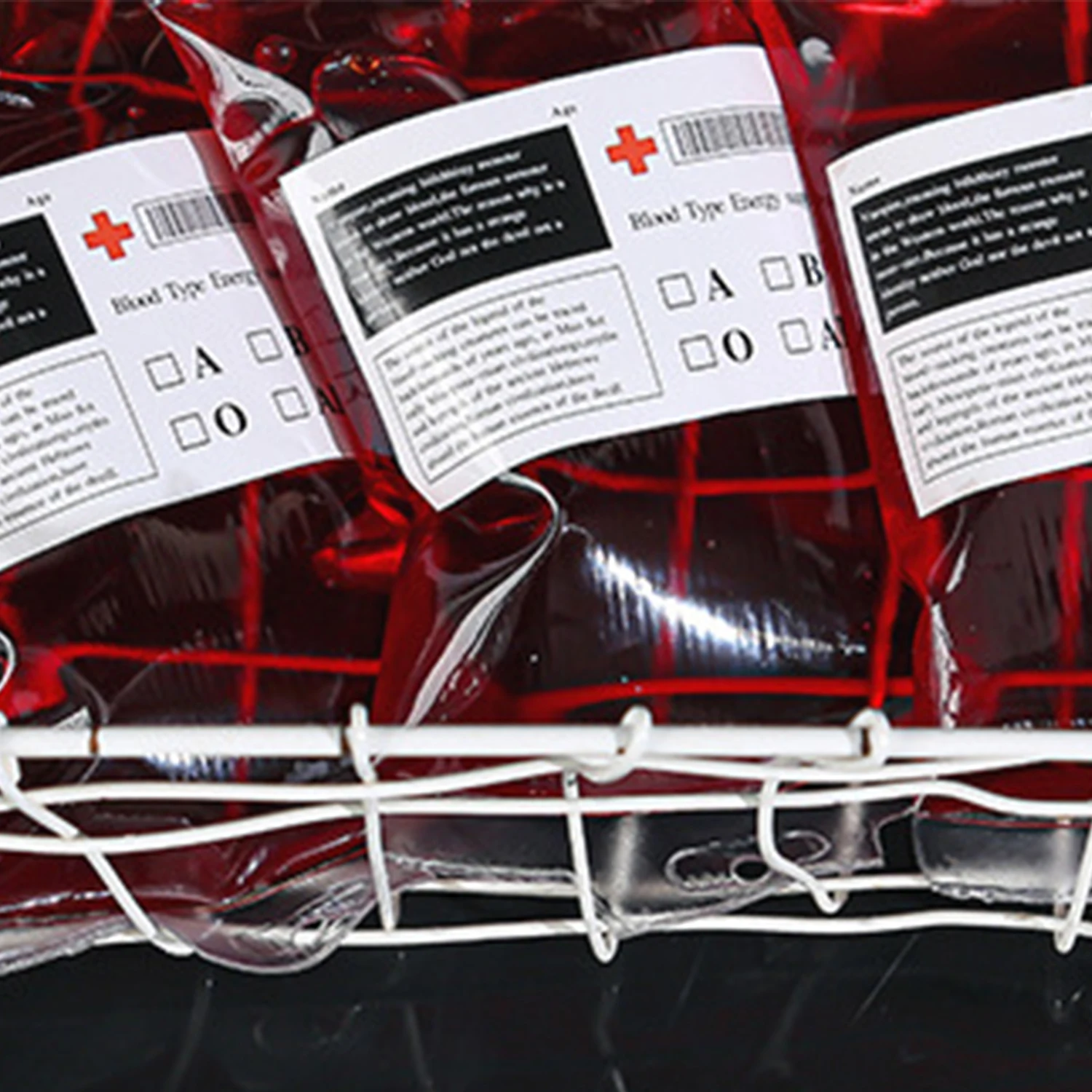 halloween blood bags drinks