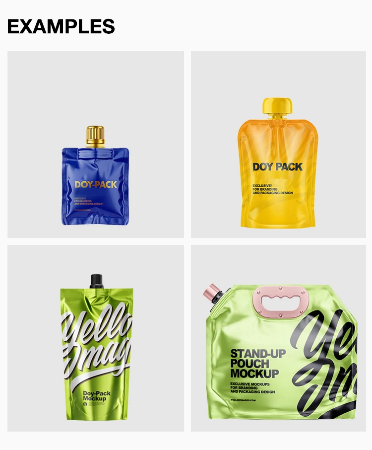 Custom Printed Biodegradable Refill 100ml Mini Stand up Doypack Shampoo Spout Pouch Bag for Skincare