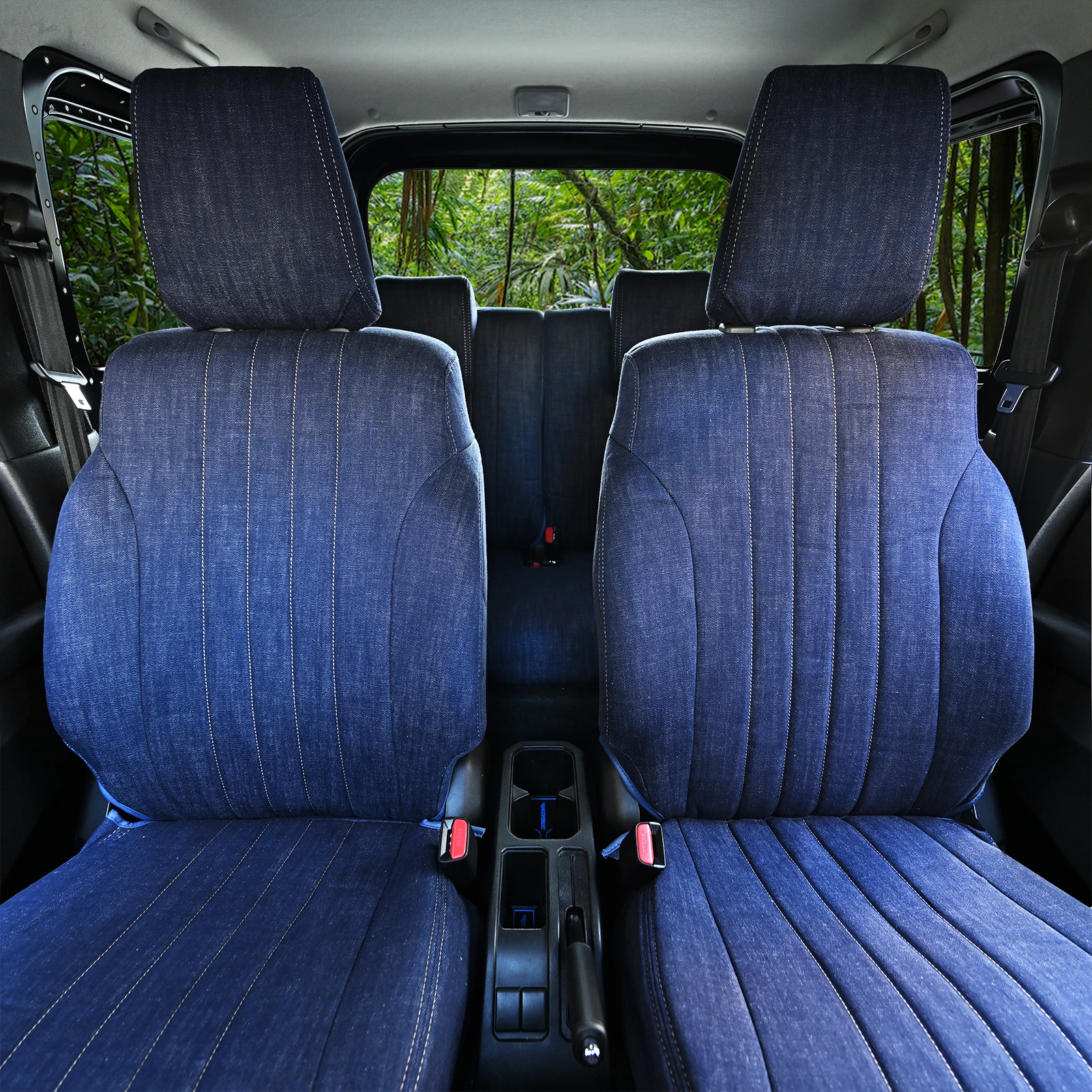 Housses De Siège Auto Pour Suzuki Jimny 2018-2023 – Avant, Antidérapantes, Imperméables, Compatibles Airbags