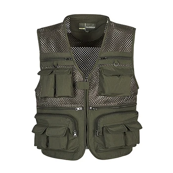 Direct Selling Multi-Colored Polyester Tensile Resistance Vest multity pockets fishing vest