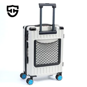 Custom 3-Piece Durable ABS+PC Travel Trolley Suitcase Set Waterproof with 4 Wheels Premium Luggage Sets