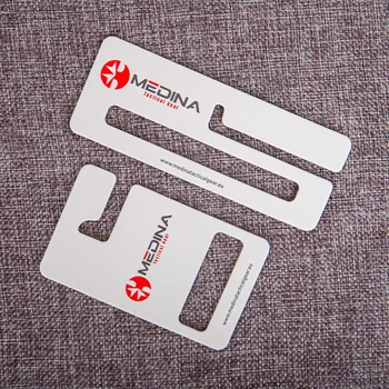 Custom rigid grey board CMYK printed accessories paper hanger customize hanger