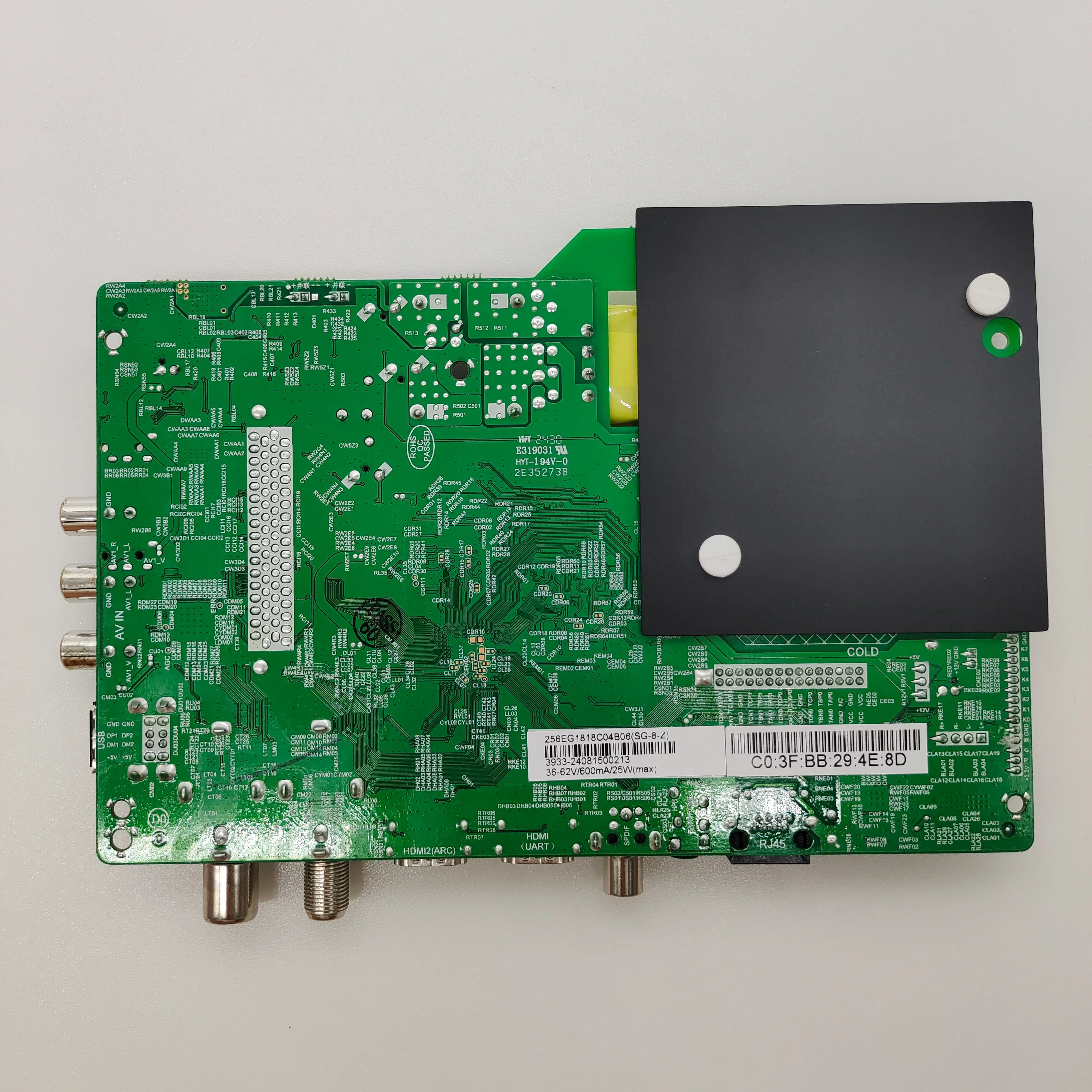 25W Universal LED TV Motherboard for Flat Panel TVs, Supports DVB