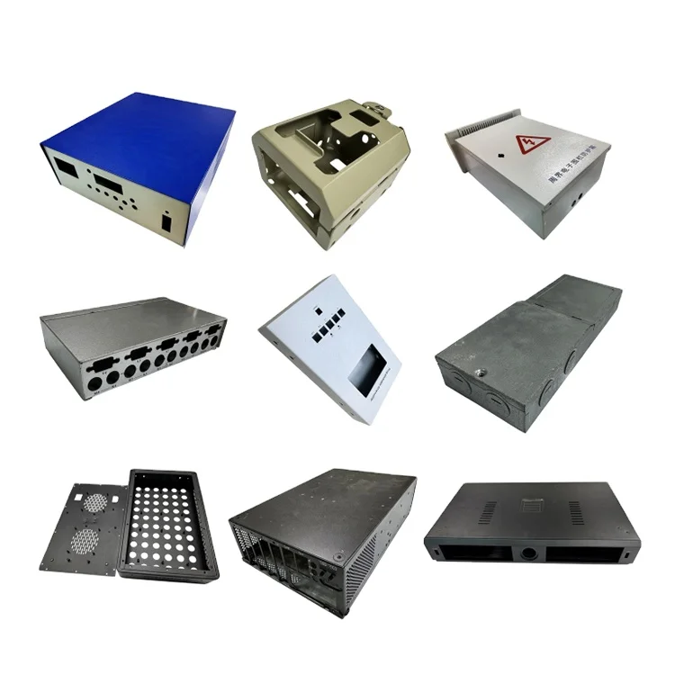 Custom CNC Lathe Service Metal Processing Anodized Aluminum Sheet Metal Case Shell Car Chassis Amplifier Aluminum Enclosure