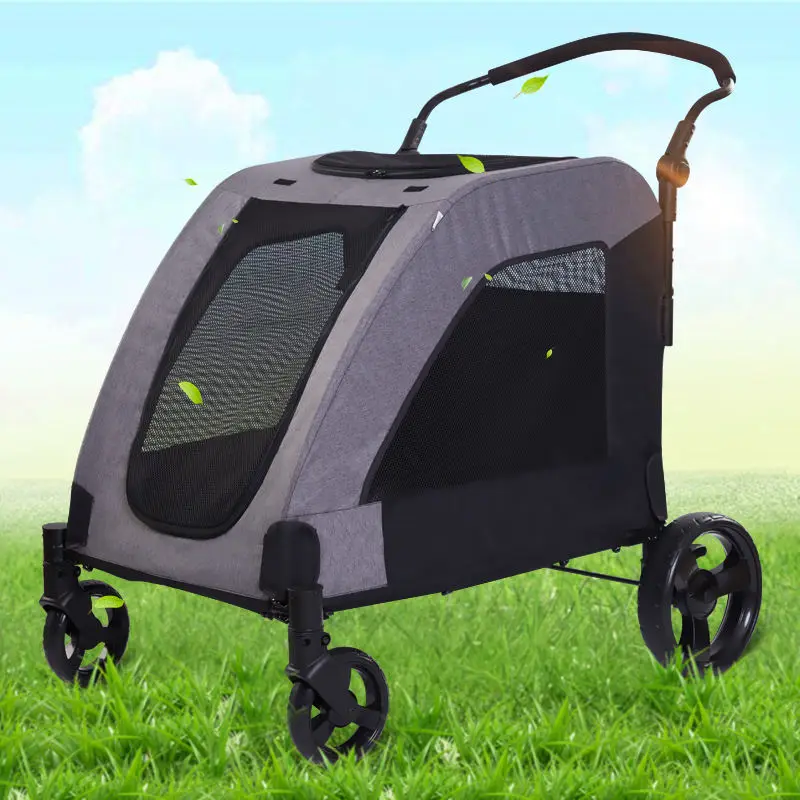 卸売カスタマイズ折りたたみ式高級4輪格安小型猫犬ペットカート