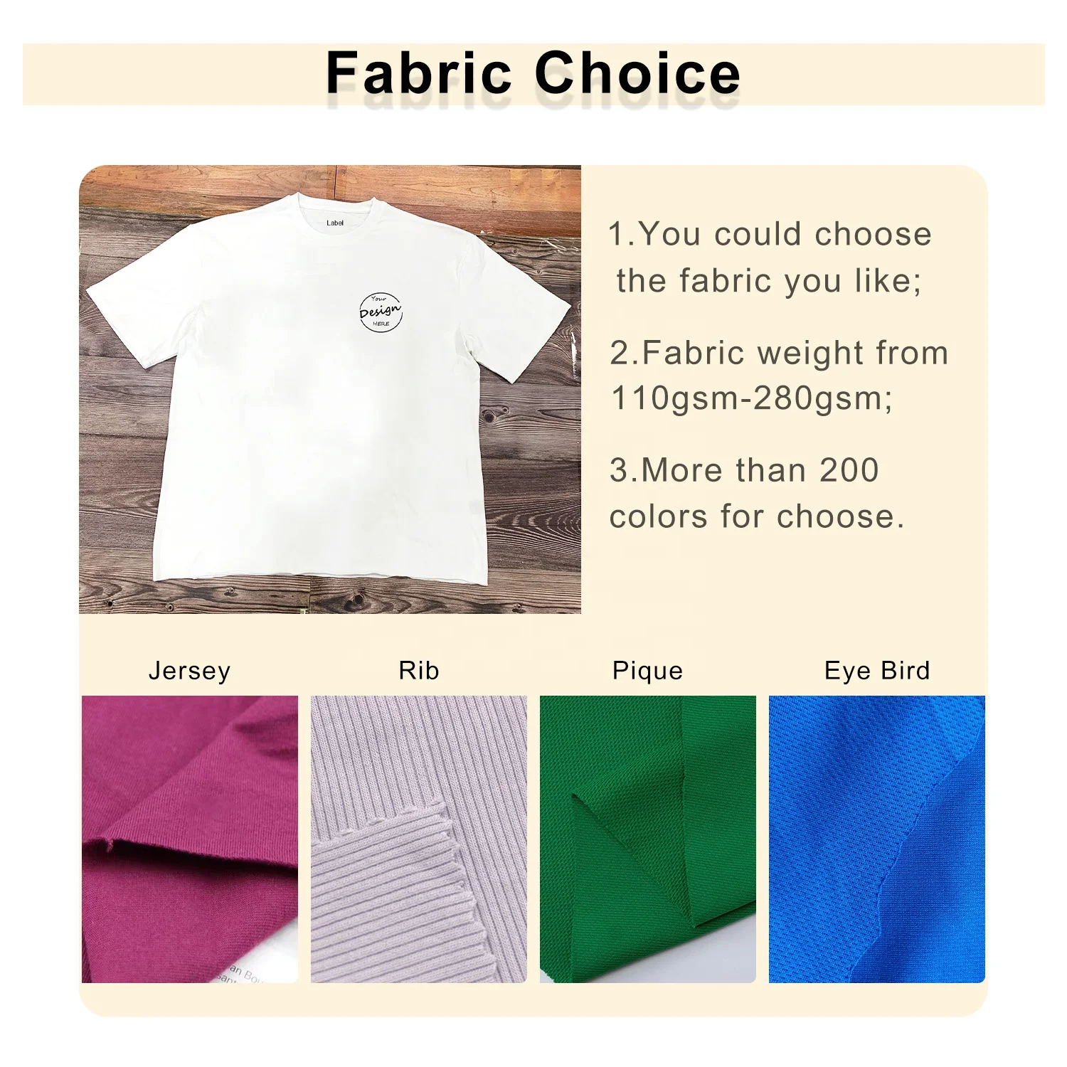 JL1218B Men’s Streetwear Tshirt 240GSM Heavyweight Boxy Cut Oversized T-Shirt Graphic Cotton Design T Shirt