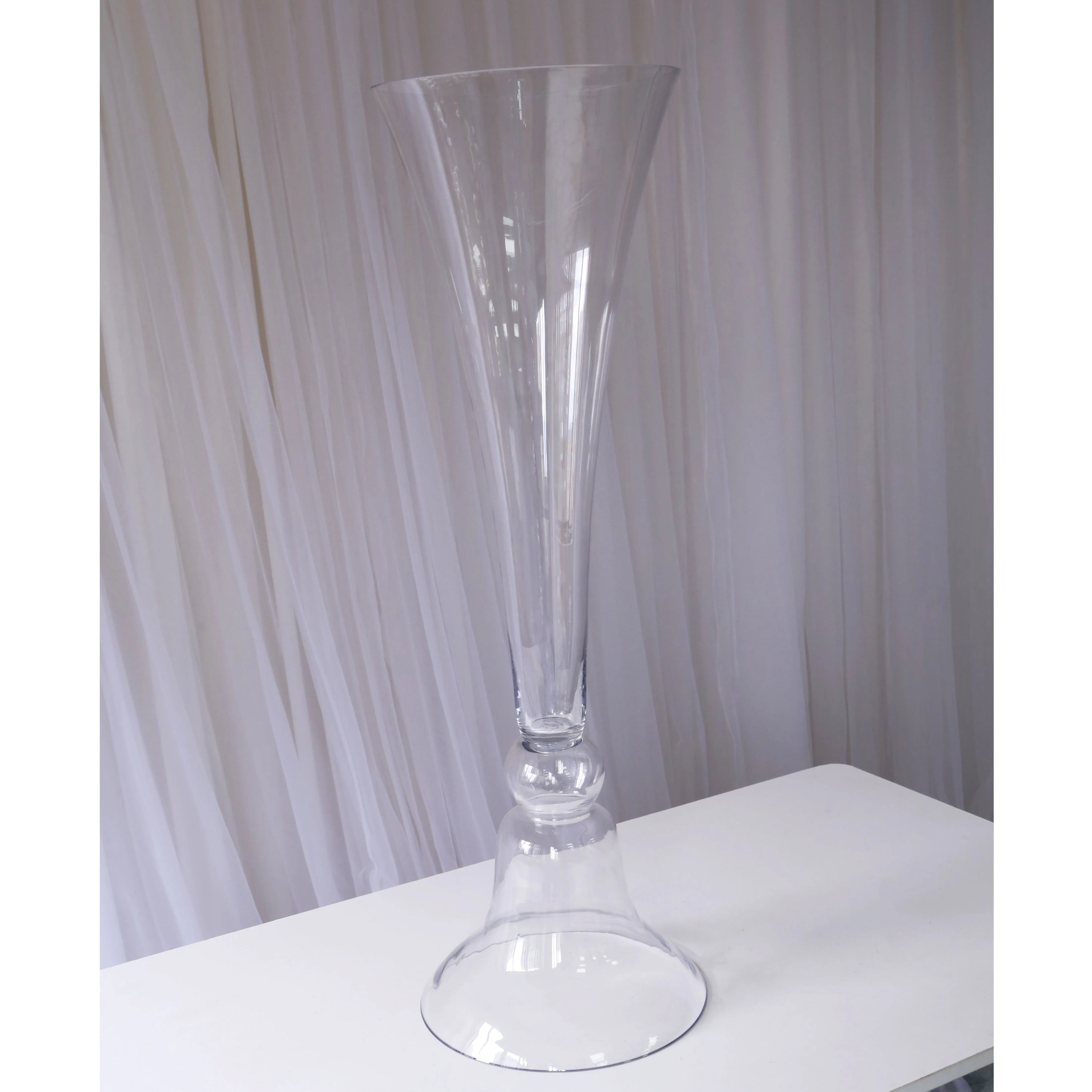 VASO A BULBO con supporto in legno Vaso idroponico trasparente per