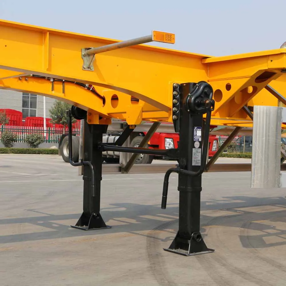 Factory Direct Sale 40FT Container Skeleton Semi Trailer Carbon Steel 12.00R20 Tires 3Axles Skeleton Semi Trailer In Stock factory