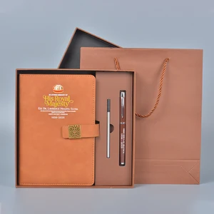 New Arrival PU Material Business Notebook Set Gift Packaging Multiple Colors Available High-End Texture Durable & Wear-Resistant