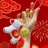 Peace and Joy Red Velvet Horse