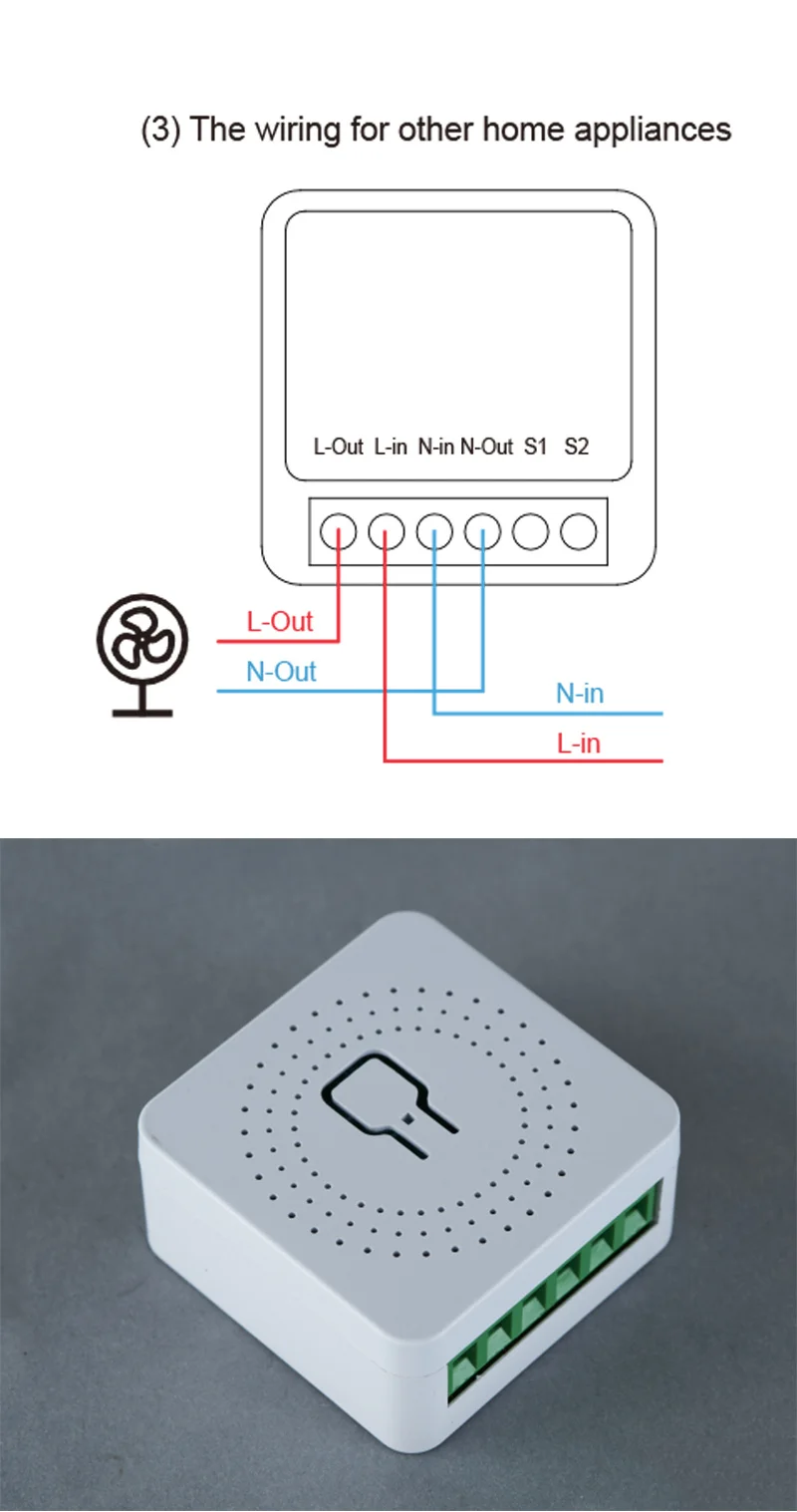 16A Tuya WiFi Smart Switch 2-way Control Switch Mini Smart Breaker Smart Life Control Work With Alexa Google Home Alice