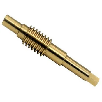 Cheap CNC machining copper brass worm gear screw drive steering shaft Factory price