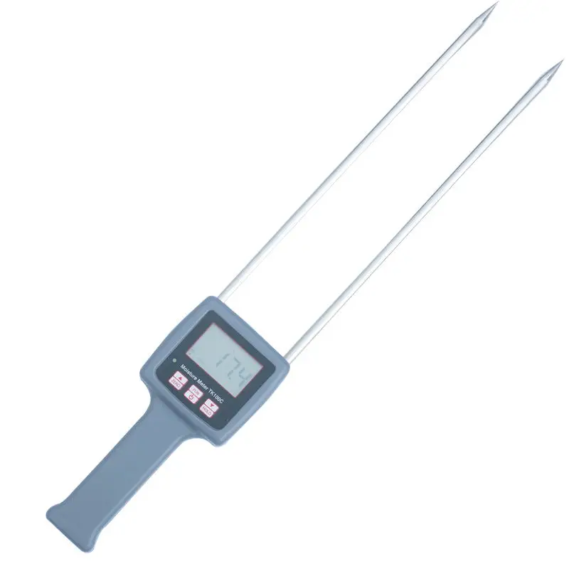 TK100C Tragbares Baumwoll-Feuchtigkeit messgert  Saatgut-Baumwollballen-Feuchtigkeit gehalts test mit 280-mm-Sondensensor  Werks werbung
