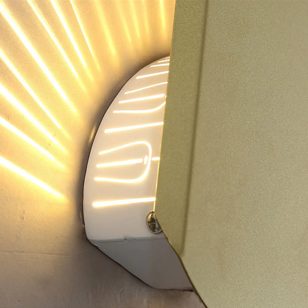 Zhongshan Modern Minimalist Led Wall Lamp Indoor Wall Lamps Bedside Colorful Led Projection