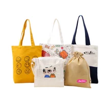 Custom Logo Tote Bag Reusable Shopping beach Bags Women Cotton Canvas duffle Bag custom design 38*42cm