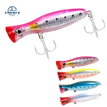 CHEERY 12.5cm 40g ABS Plastic Floating Big Popper Hard Bait Fishing Lure for Ocean Boat River Lake Stream Fishing – Popper – view 2