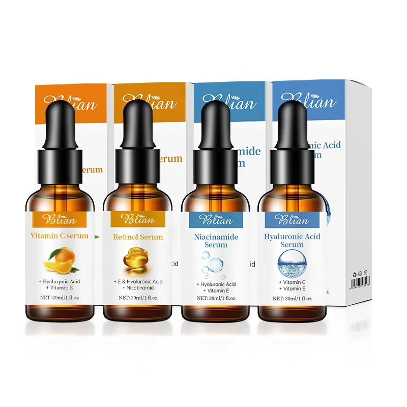 OEM ODM 30ML Bottle Bulk Vitamin C Retinol Niacinamide Hyaluronate Acid Essential Oil Spa Sex Body Serum