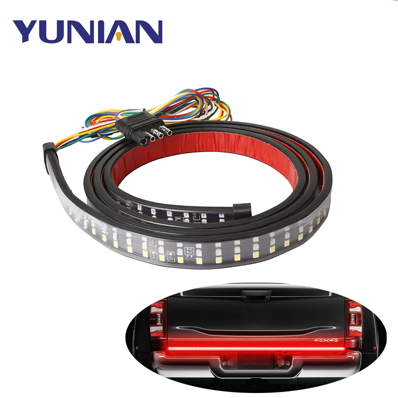60 3 Row 432LED Pickup Truck Strip Tailgate Light Bar Reverse Brake