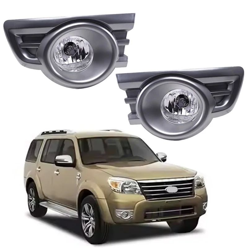 Fog Light Lamp Assembly for ford Ranger Pk everest 2009 2010 2011 With Switch Wire Harness and Chrome Bezel