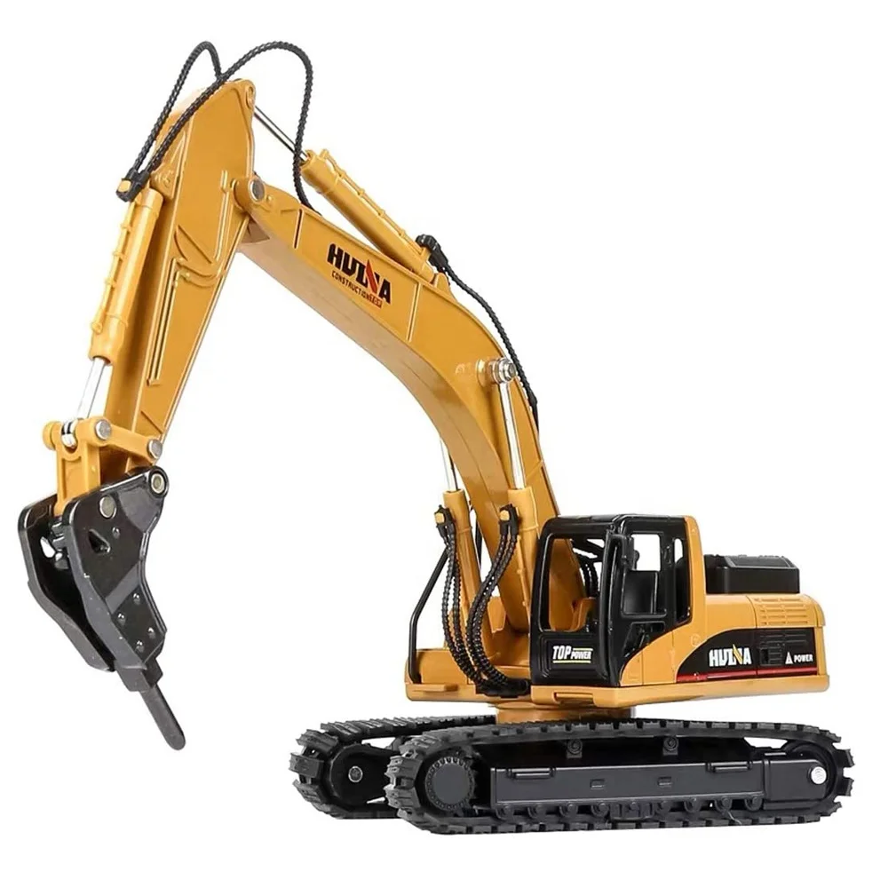 その他 No240 HUINA TOYS 1/50 DRILL EXCAVATOR Huina 1711 Metal Drill Excavator Truck - 1/50 Scale Diecast