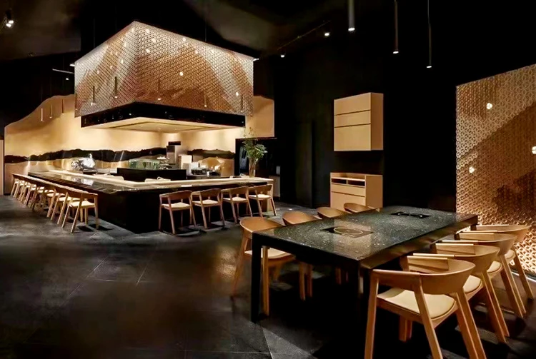 Wholesale fast food restaurant furniture modern wooden dining room chairs luxury chinese custom furniture project design