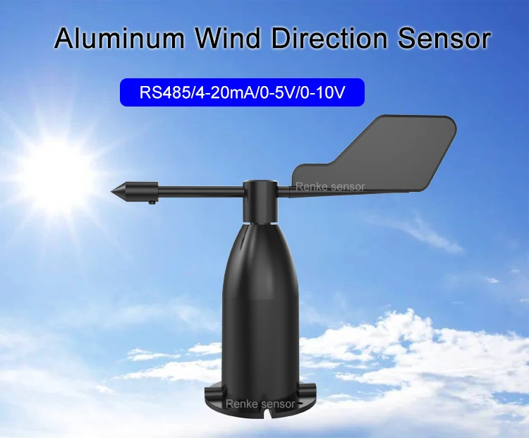 Rs485 Modbus 4 20ma 0 5v Measure Vane Aluminum Wind Direction Sensor Buy Wind Direction Sensor