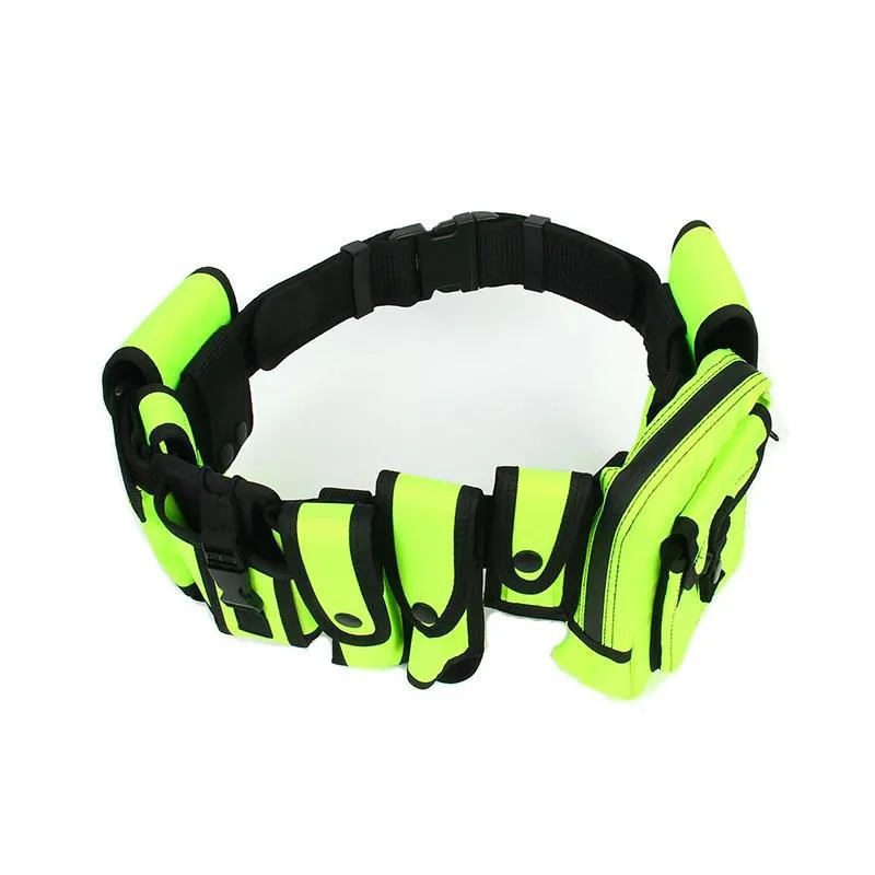 Camping Lightweight Practical Multifunctional Tactical Hunting Belt Security Duty Belt With Holster Flashlight Pouch Sets