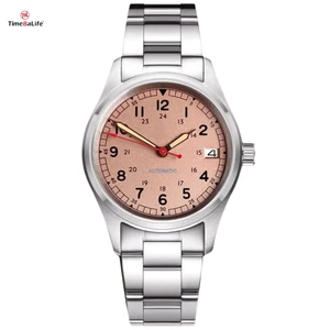 Factory Custom 36mm Stainless Steel Case with Japan NH35 Automatic Men's Watch Diving Movement Waterproof Watches