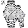 4 white dial silver strap