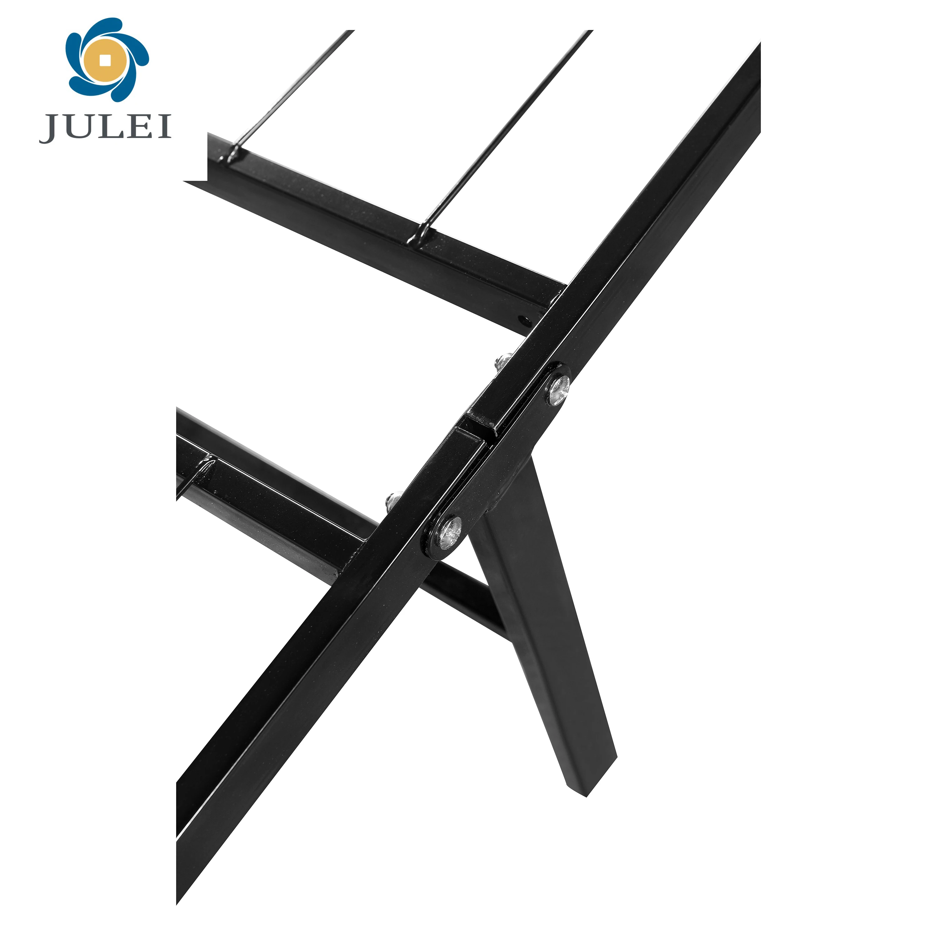 Julei Kd Portable Metal Bed With Collapsible Frame In Queensize Metal