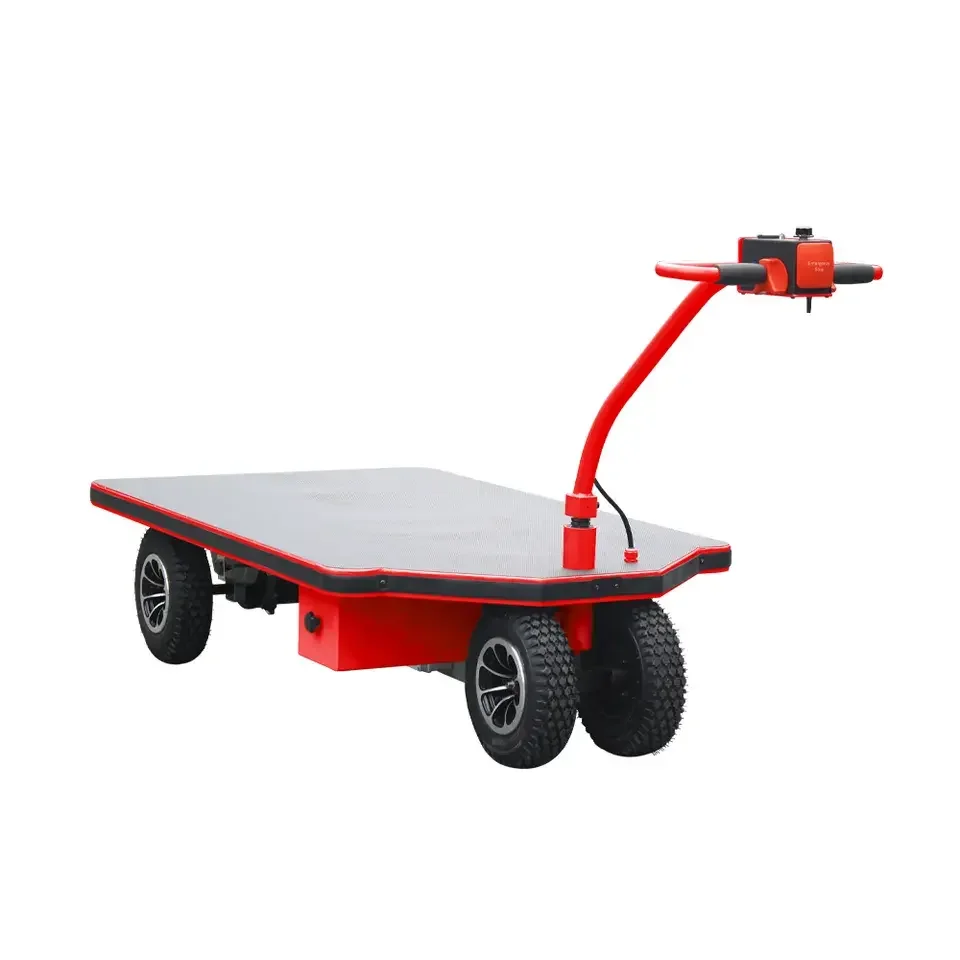 Heavy Duty 500kg Mini Electric Platform Cart Hand Pallet Truck Trolley