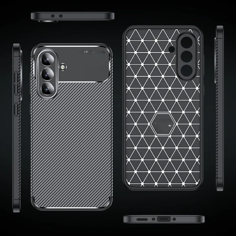 Funda protectora anticaída personalizada de fibra de carbono en diseño Beetle, TPU, Laudtec, para teléfono móvil Samsung Galaxy A36 / A37 / A57