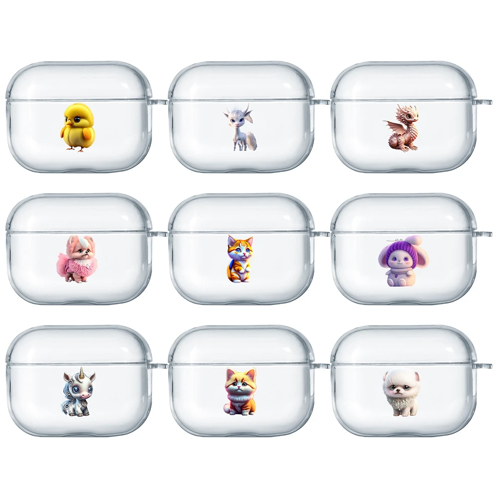 TWS cartoon Cute pet dog cat silicone case for airpods 1 2 3