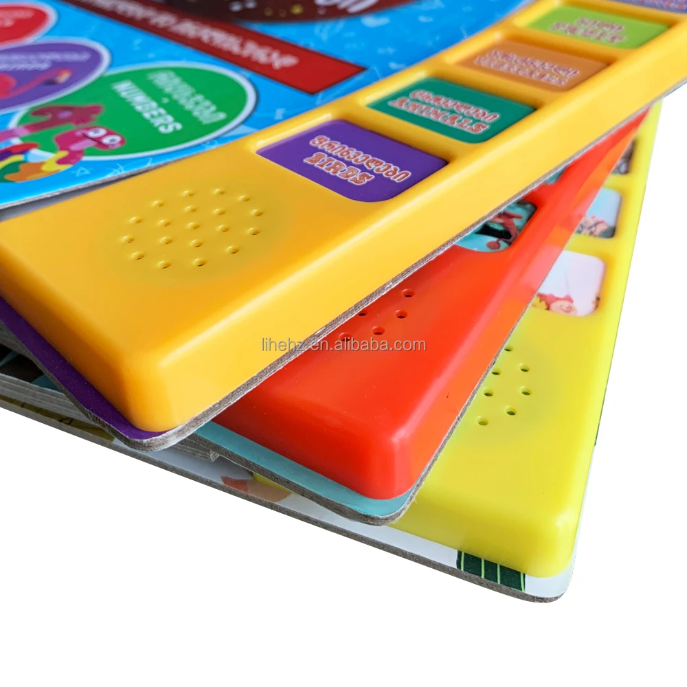 Children's English Story Book with Sound Card, Custom Printed Hard ...