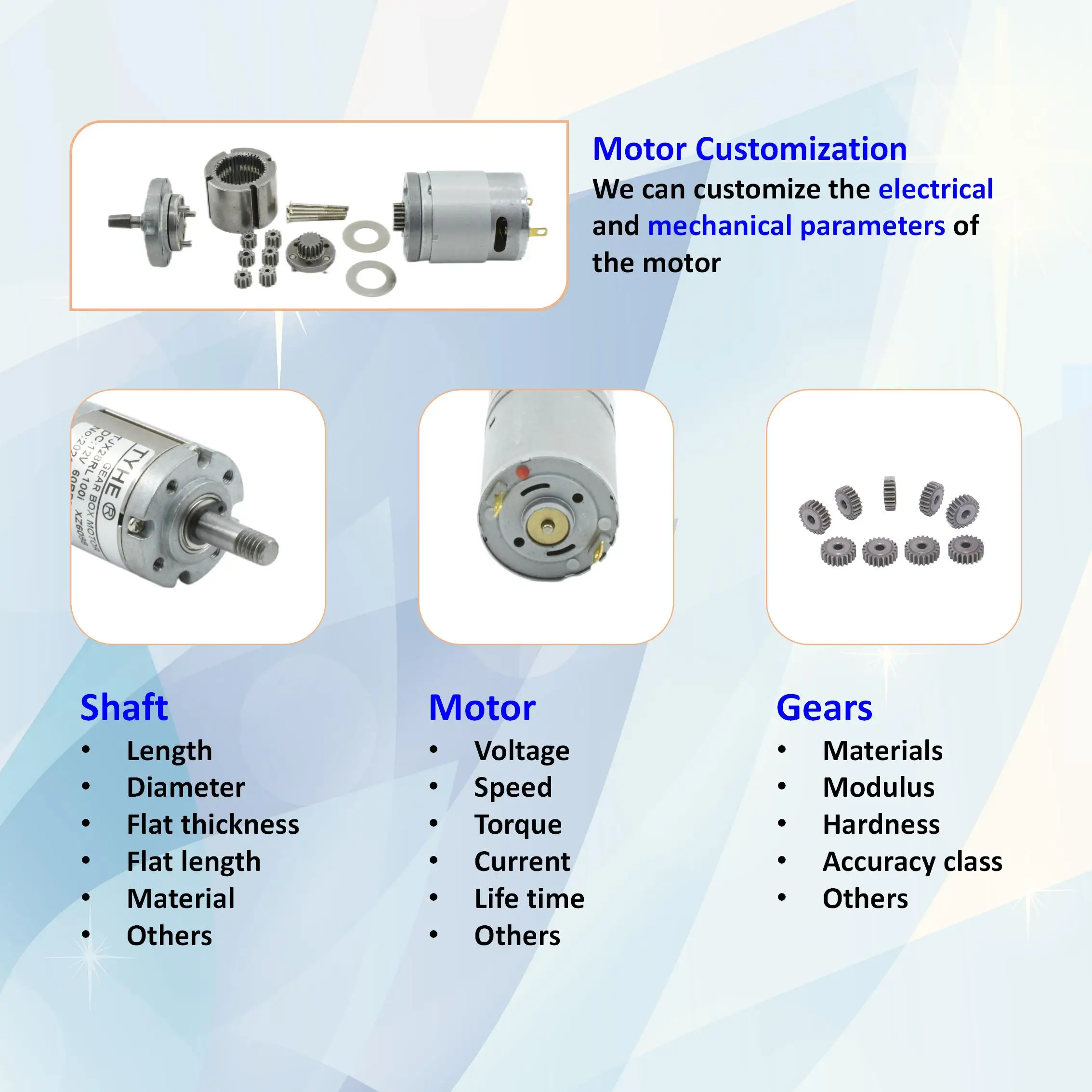TYHE High Quality Mini 60mm Gearmotor High Torque Low Noise High Speed Low Speed Brushed Dc PMDC Gear Motors with Metal Gears