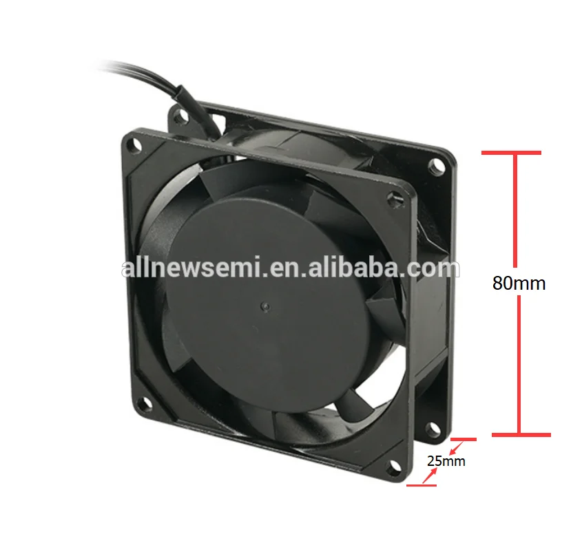 Durable/Large air volume /High speed/Mute/Long life/High quality Metal AFA8025 8CM 80*80*25 AC Brushless Axial flow Fan