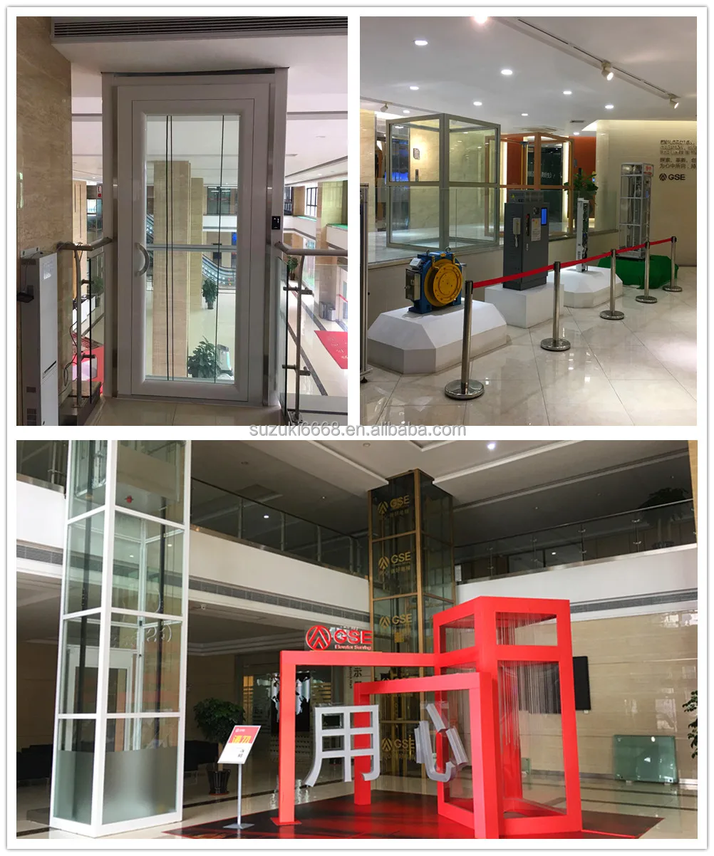 Guangdong GSE лифт большое количество Лифт алюминиевый стеклянный Вал + небольшой