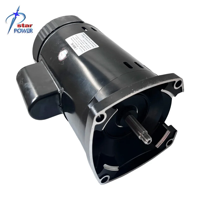 Motoè AC universal 1,5 HP monofaz ak reduktè pou vantilatè epi makinn bier