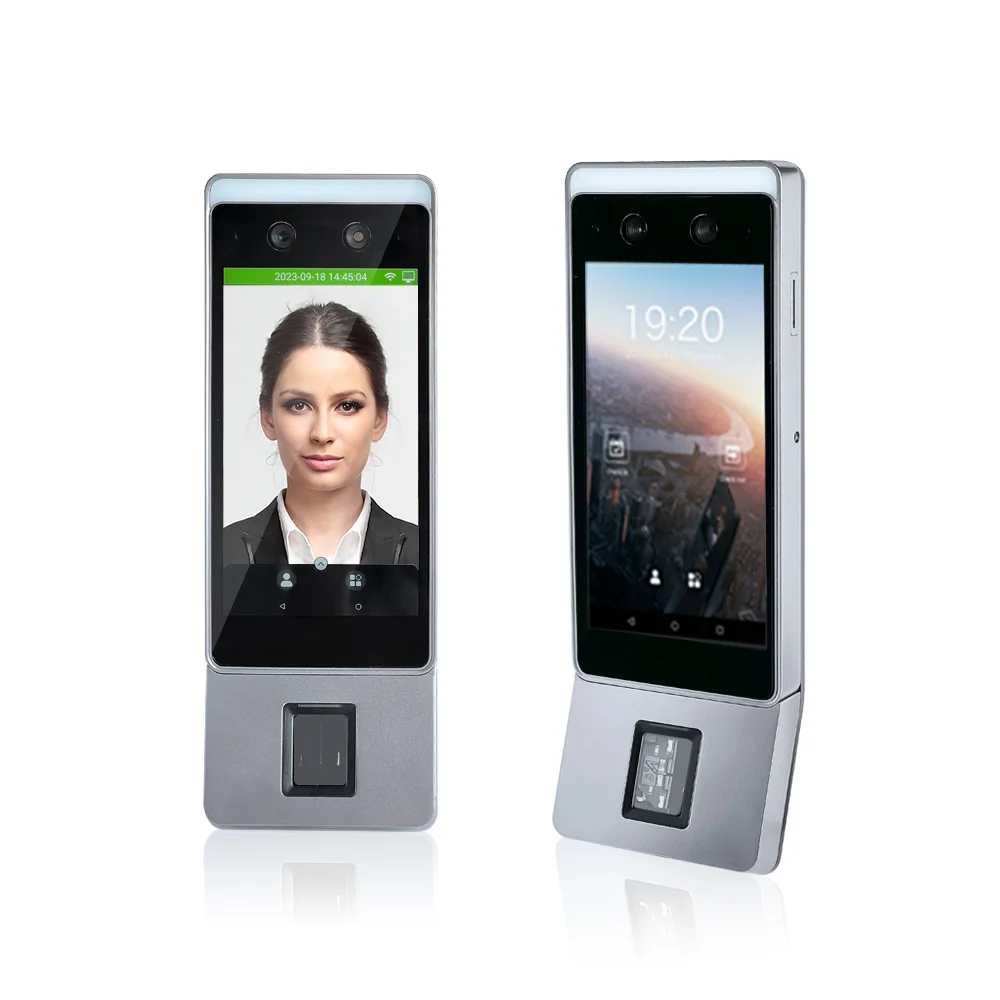 ZKTecoe Horus E1-FP Android Visible Light Facial Recognition Fingerprint Time Clocks RFID Card Attendance System With 4G WIFI