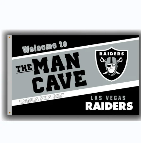 Las Vegas Raiders NATION Football Team Flag 90x150cm 3x5ft Fan