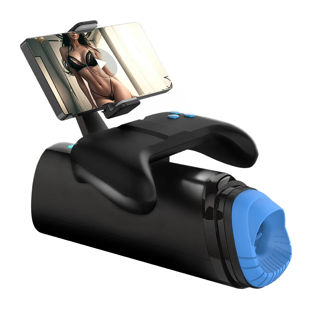 New Arrivals Fully Automatic Men Masturbation Machine With Mobilephone 