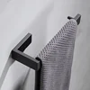 Black towel pole